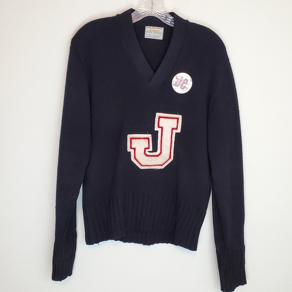 Vintage Other - Vtg. letterman's sweater Jays Jefferson City --A